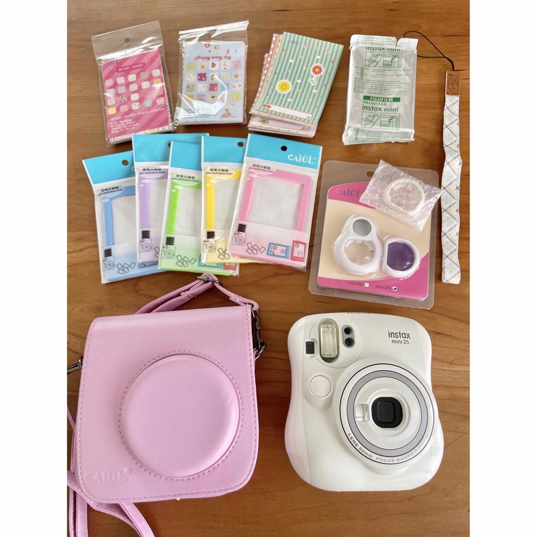 【美品】INSTAX MINI25★本体➕カバー➕フィルム➕電池他おまけ多数！！