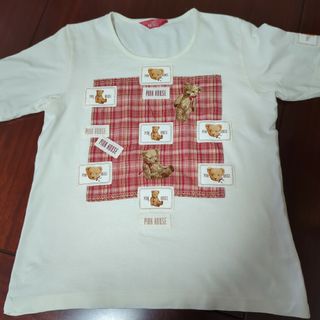 ピンクハウス(PINK HOUSE)のピンクハウス くまちゃん刺繍のTシャツ(Tシャツ(半袖/袖なし))