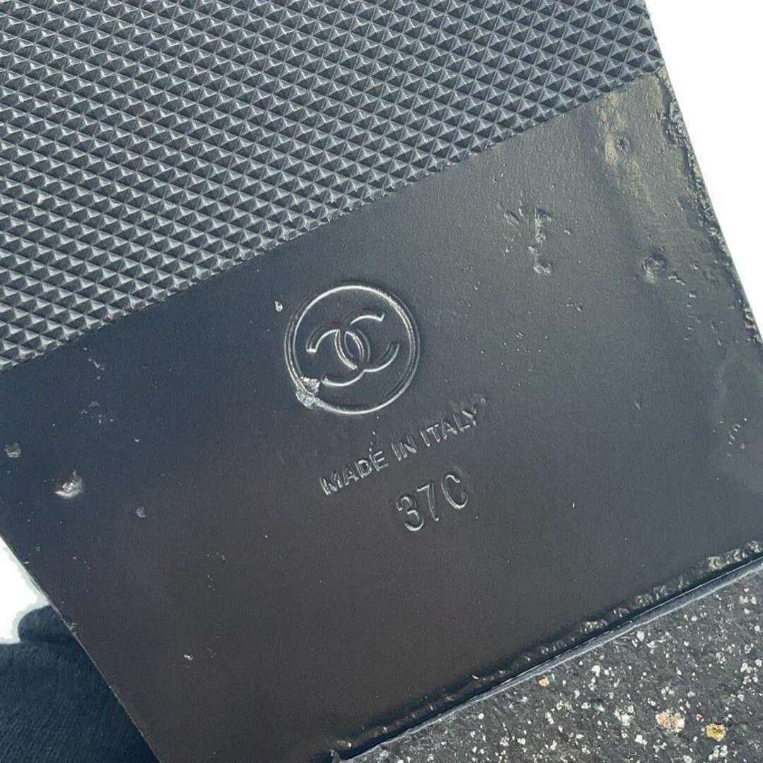 CHANEL(シャネル)のシャネル サンダル フッドベット ココマーク キャビアスキン G35927 レディースサイズ37C CHANEL 黒 レディースの靴/シューズ(サンダル)の商品写真