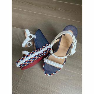 ルブタン(Christian Louboutin) サンダル(レディース)(デニム)の通販