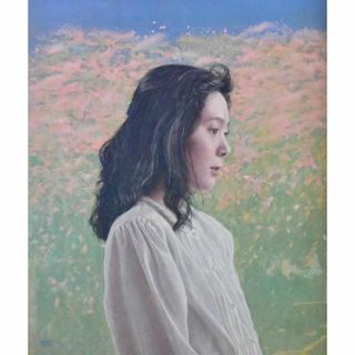 大矢英雄「桜待つ日」　テンペラ・油彩Ｆ８号　真作保証　リアリズム　ホキ美術館収蔵(絵画/タペストリー)