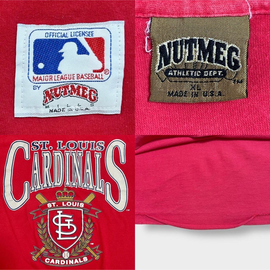 【NUTMEG】90s USA製 Tシャツ MLB 公式 カージナルス XL メンズのトップス(Tシャツ/カットソー(半袖/袖なし))の商品写真