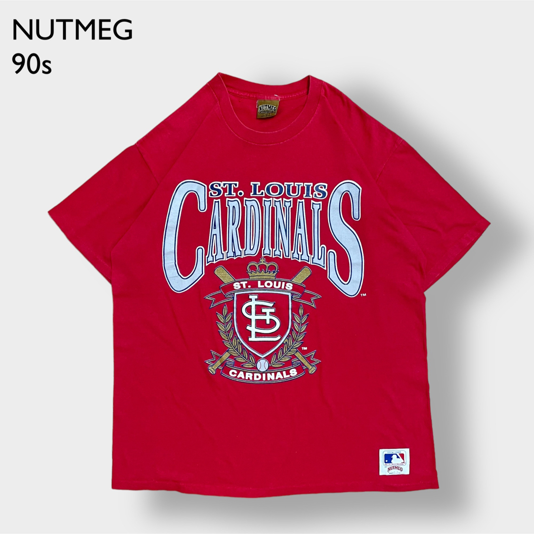 【NUTMEG】90s USA製 Tシャツ MLB 公式 カージナルス XL メンズのトップス(Tシャツ/カットソー(半袖/袖なし))の商品写真