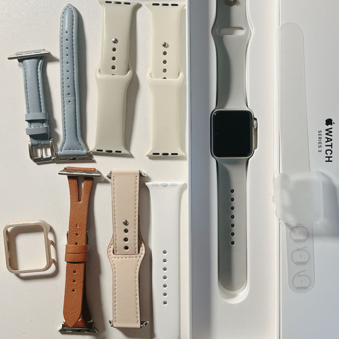 Apple Watch 3】箱・充電コード・新品バンドあり - その他
