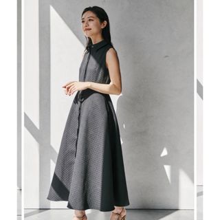 ノーブル(Noble)のBelted Jacquard Dress(ロングワンピース/マキシワンピース)