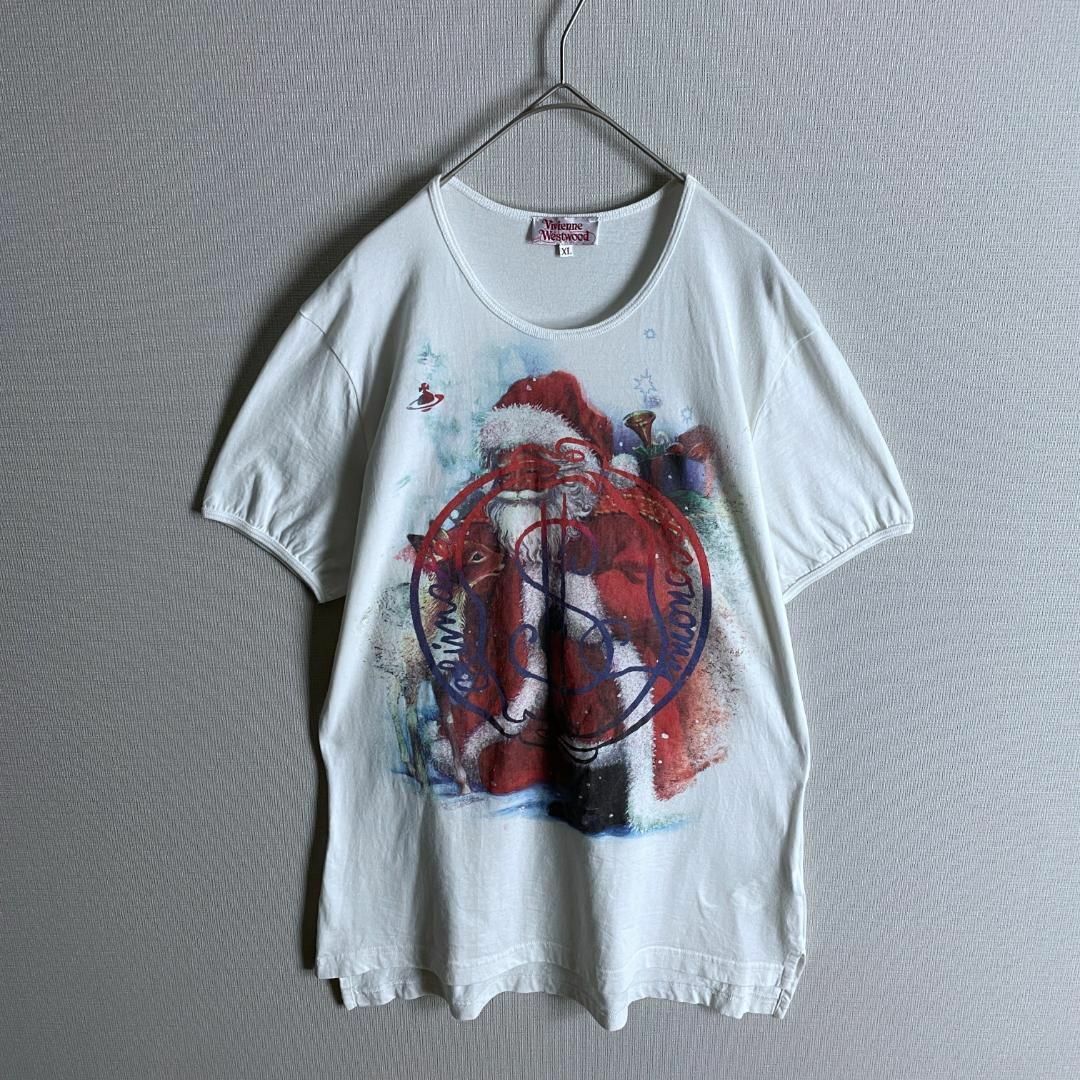 Vivienne Westwood(ヴィヴィアンウエストウッド)の【激レアモデル☆サンタクロース】ヴィヴィアンウエストウッド ロゴ Tシャツ メンズのトップス(Tシャツ/カットソー(半袖/袖なし))の商品写真