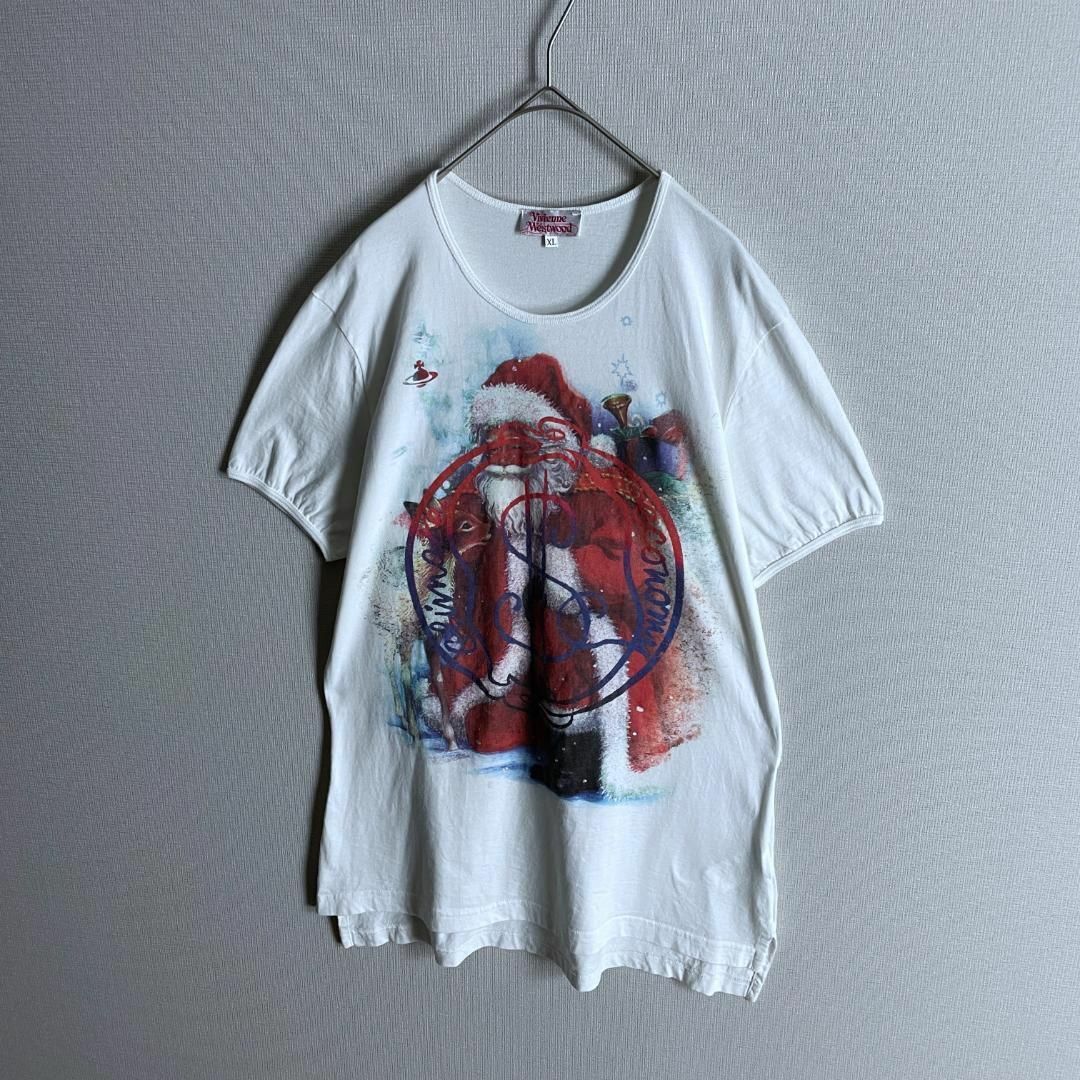 Vivienne Westwood(ヴィヴィアンウエストウッド)の【激レアモデル☆サンタクロース】ヴィヴィアンウエストウッド ロゴ Tシャツ メンズのトップス(Tシャツ/カットソー(半袖/袖なし))の商品写真