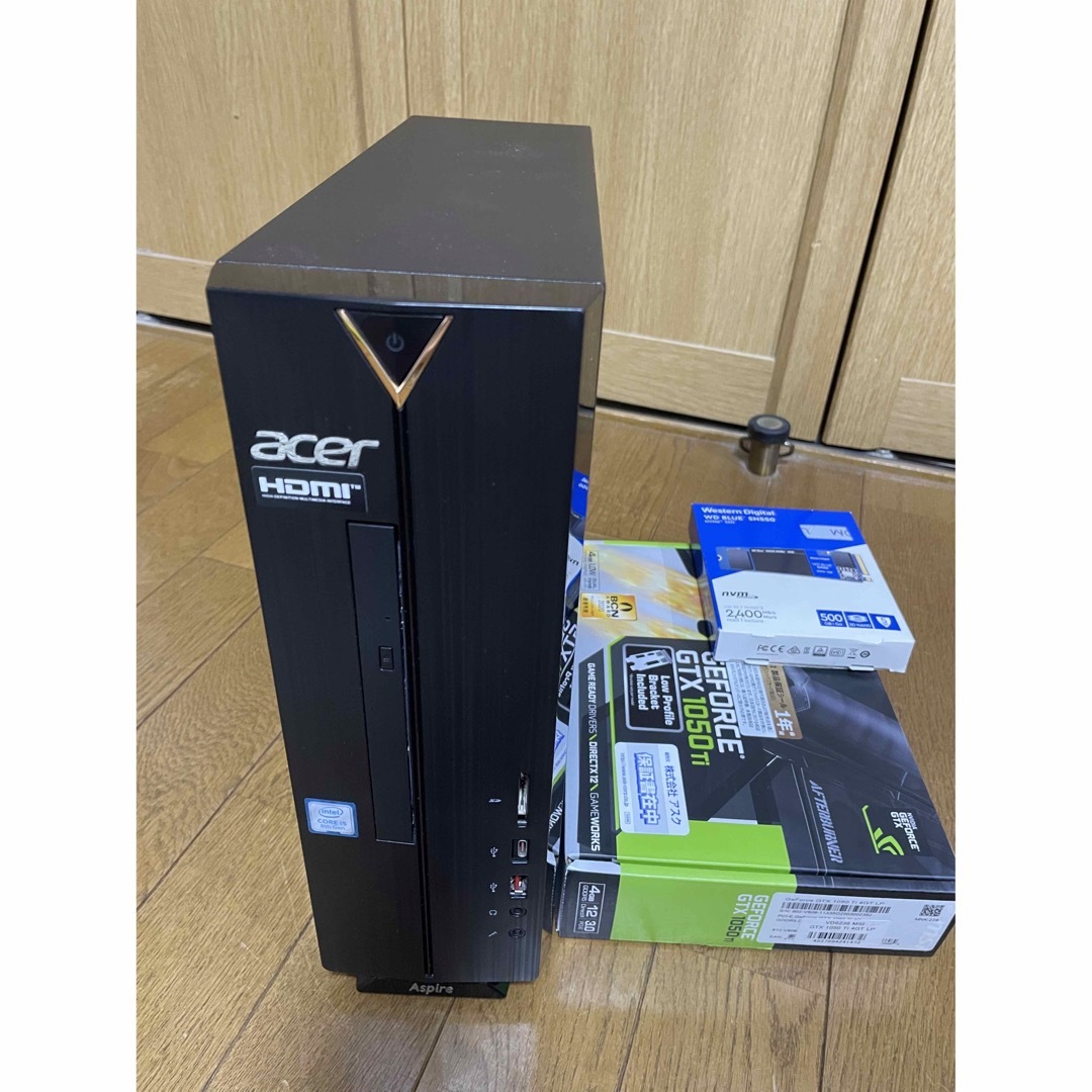 DVD±RRW搭載グラボi5-8400&GTX1050Ti搭載★スリム＆ゲーミングPC/Win11/無線