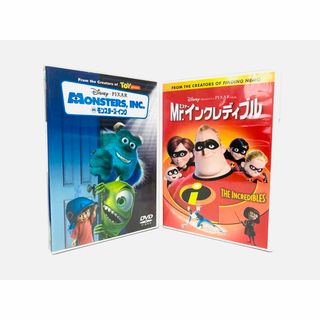 ディズニー(Disney)のピクサーアニメ映画『モンスターズインク＆Mr.インクレディブル』2作品DVD(アニメ)