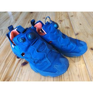 リーボック(Reebok)のReebok ポンプフューリー 25.5cm ネイビー/オレンジ(スニーカー)