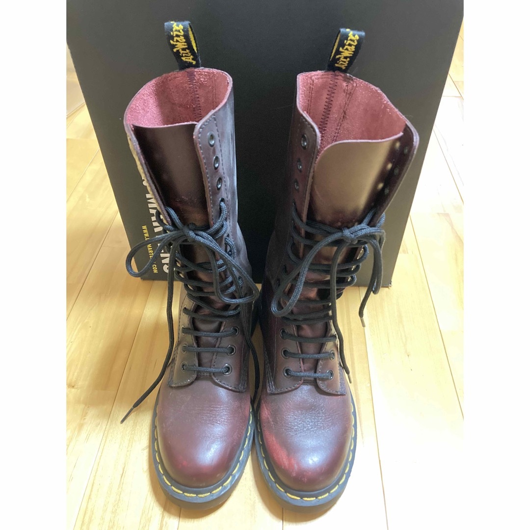 Dr.Martens(ドクターマーチン)のドクターマーチン　14ホール　チェリーレッド　UK4（約23cm） レディースの靴/シューズ(ブーツ)の商品写真