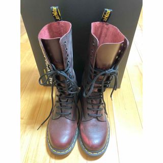 ドクターマーチン(Dr.Martens)のドクターマーチン　14ホール　チェリーレッド　UK4（約23cm）(ブーツ)