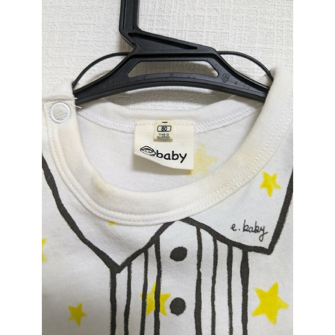 e-baby(イーベビー)のセパレート風半袖カバーオール 80 キッズ/ベビー/マタニティのベビー服(~85cm)(カバーオール)の商品写真