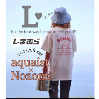 シマムラ(しまむら)のしまむら　nozomiさんコラボ　バックプリントTシャツ   レッド(Tシャツ(半袖/袖なし))