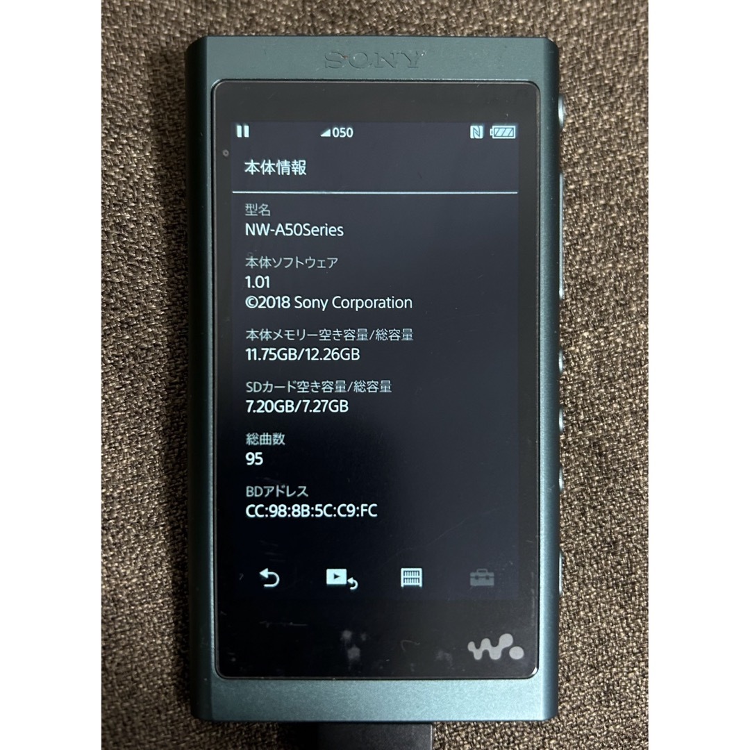 SONY WALKMAN NW A   ポータブルプレーヤー