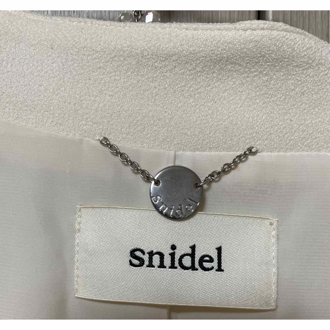 SNIDEL - snidel ホワイト ロング ジャケットの通販 by shiro's shop