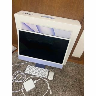 マック(Mac (Apple))の【美品】アップル iMac 24インチ Retina 4.5K(デスクトップ型PC)