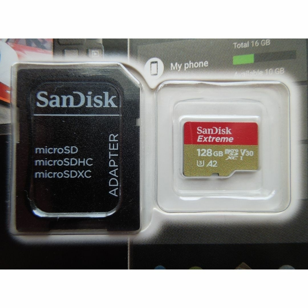 マイクロSDカード　SanDisc Extreme 64GB　4枚