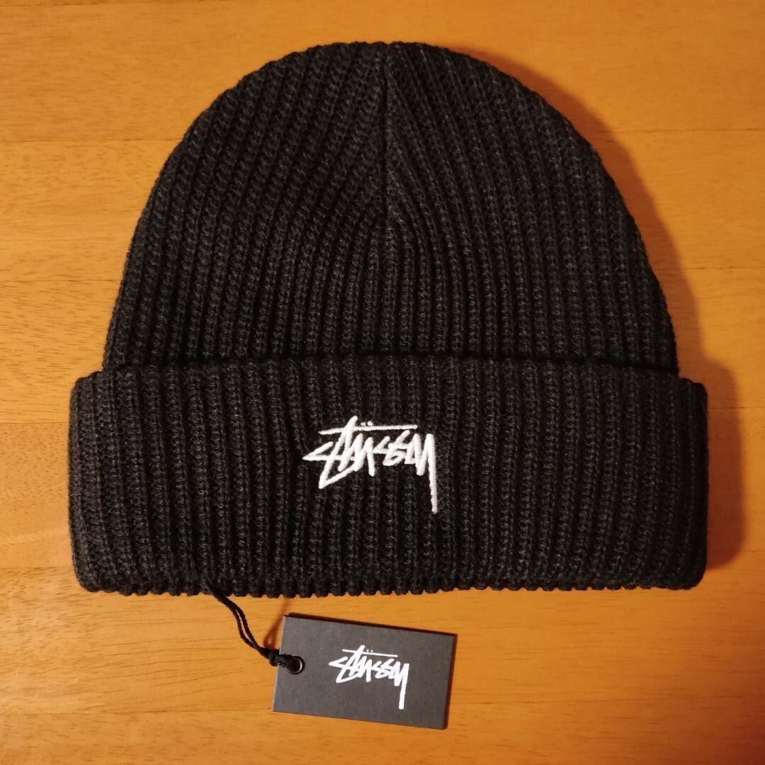 メンズSTUSSY Stock Cuff ビーニー ニット帽 ステューシー 帽子