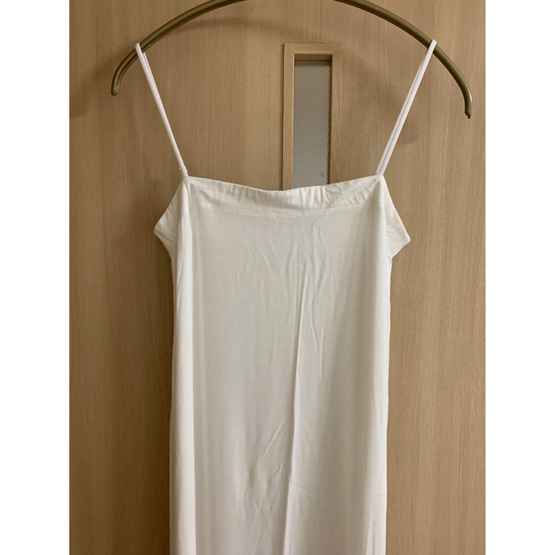 yo biotop silk jersey cami dress   white レディースのワンピース(ロングワンピース/マキシワンピース)の商品写真