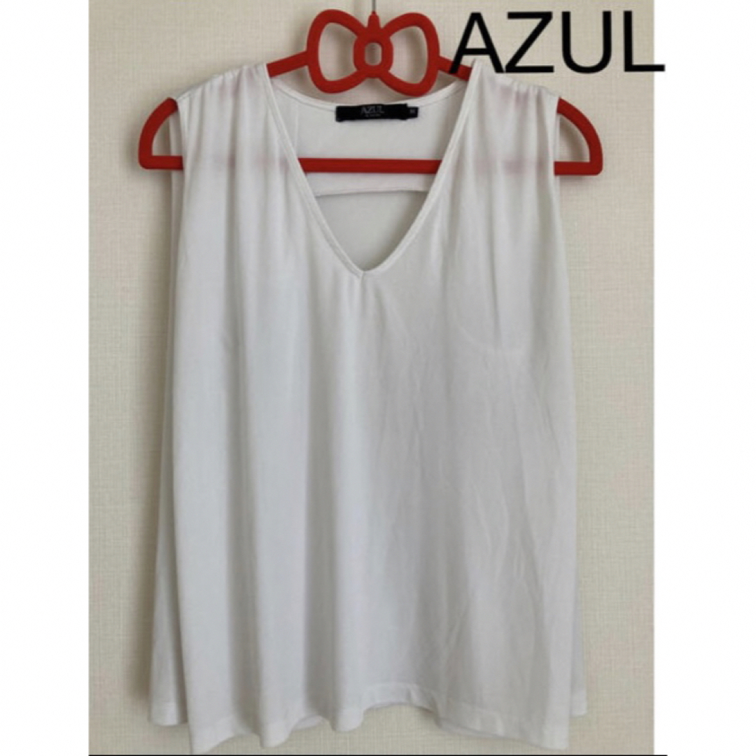 AZUL ENCANTO(アズールエンカント)のAZUL 新品半袖ブラウス　タンクトップ　トップス夏服Tシャツ　Mサイズ レディースのトップス(シャツ/ブラウス(半袖/袖なし))の商品写真