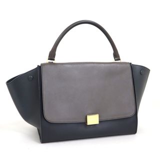 セリーヌ(celine)の【CELINE】セリーヌ トラペーズミディアム トートバック レザー ブラック×グレー 169543STA.10AN/br2651ar(トートバッグ)