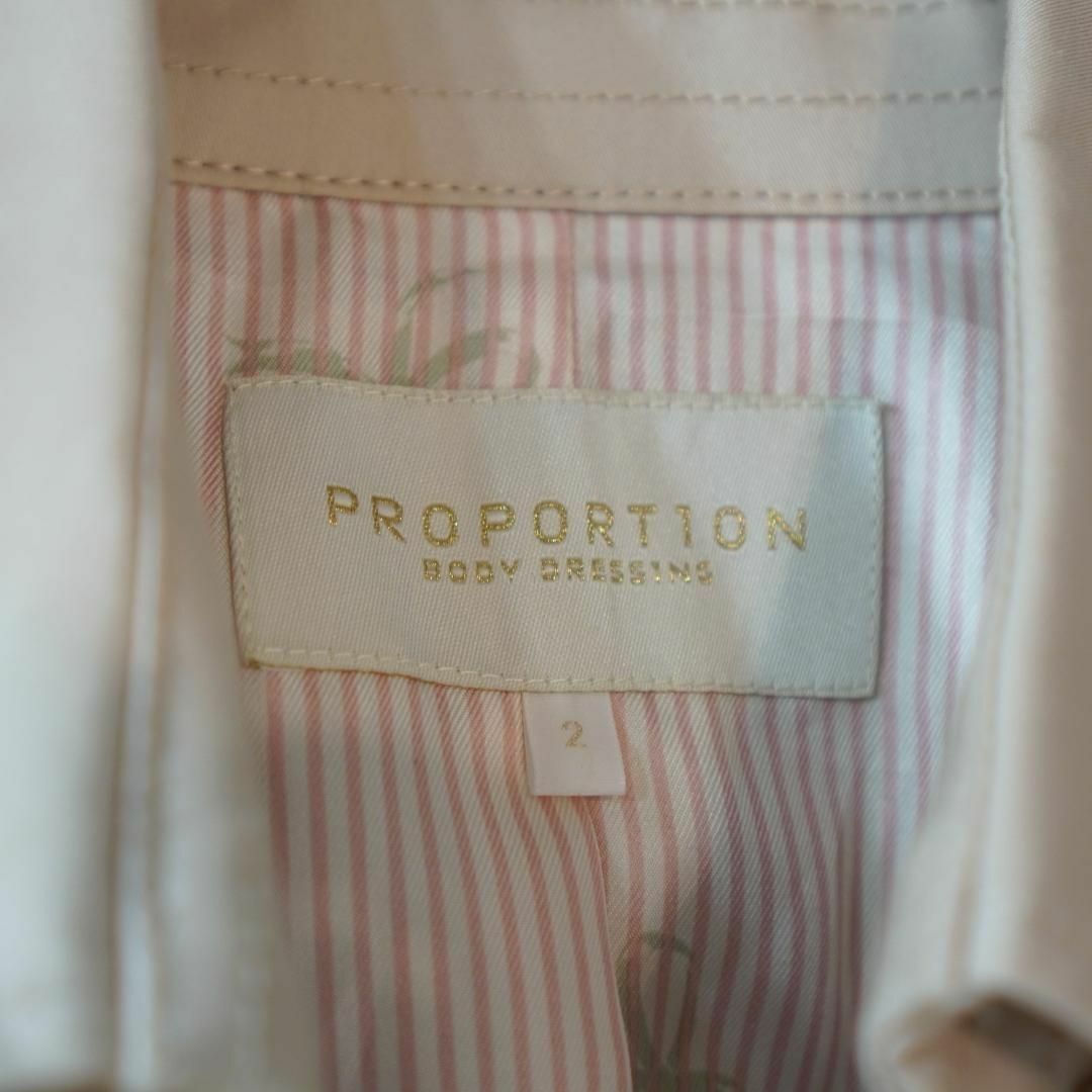 PROPORTION BODY DRESSING(プロポーションボディドレッシング)のPROPORTION BODY DRESSING 綿トレンチコート ベージュM レディースのジャケット/アウター(トレンチコート)の商品写真