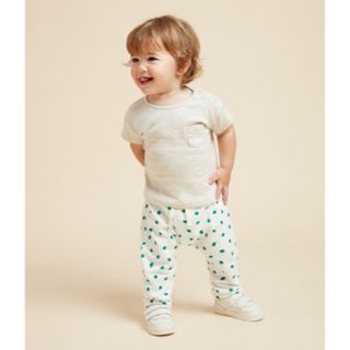 プチバトー(PETIT BATEAU)のプチバトー　半袖Tシャツ　パンツ　2点セット　オーガニック　クローバー(Ｔシャツ)