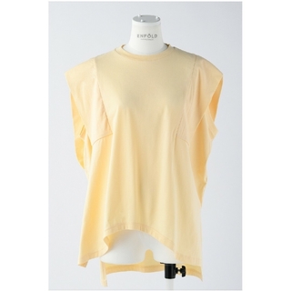 エンフォルド(ENFOLD)のエンフォルド　PANEL-SLEEVE T-SHIRT　新品タグ付(Tシャツ(半袖/袖なし))