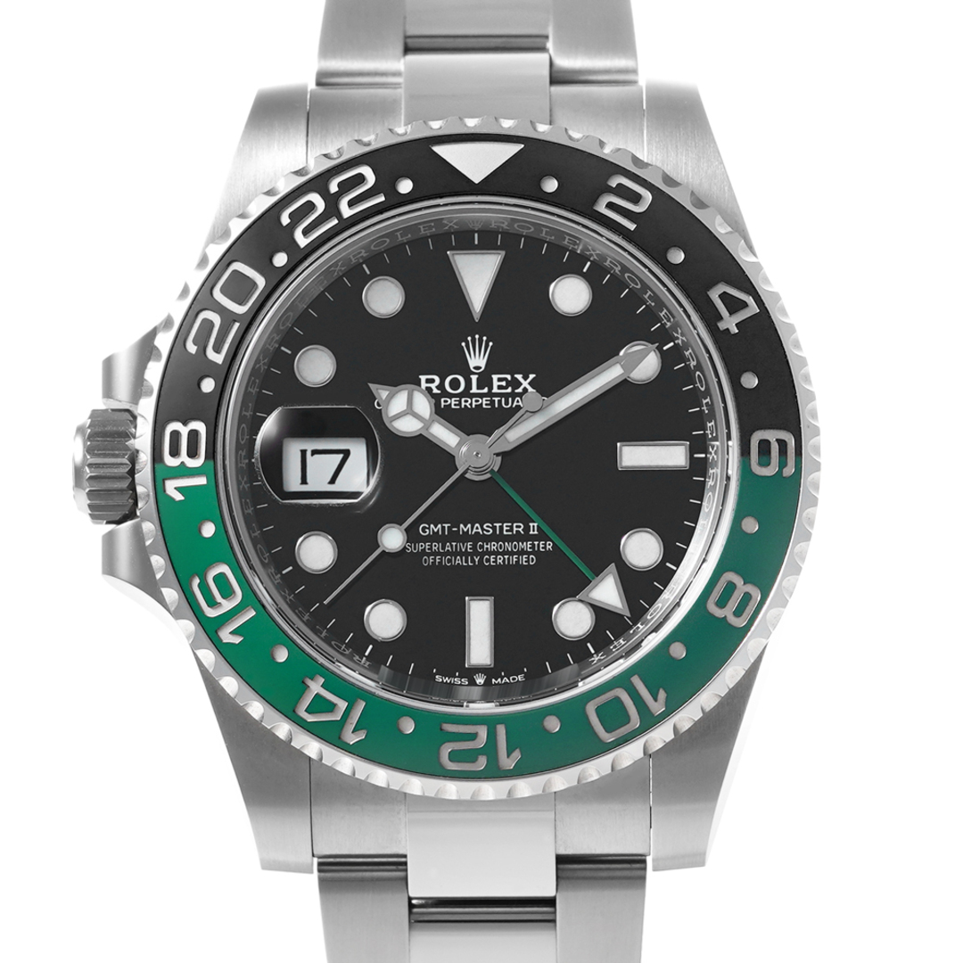 ロレックス GMTマスター2 Ref.126720VTNR グリーン ブラック 中古品 メンズ 腕時計