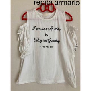 レピピアルマリオ(repipi armario)のrepipi armarioトップ　ブラウス　夏服半袖シャツ Lサイズ(シャツ/ブラウス(半袖/袖なし))