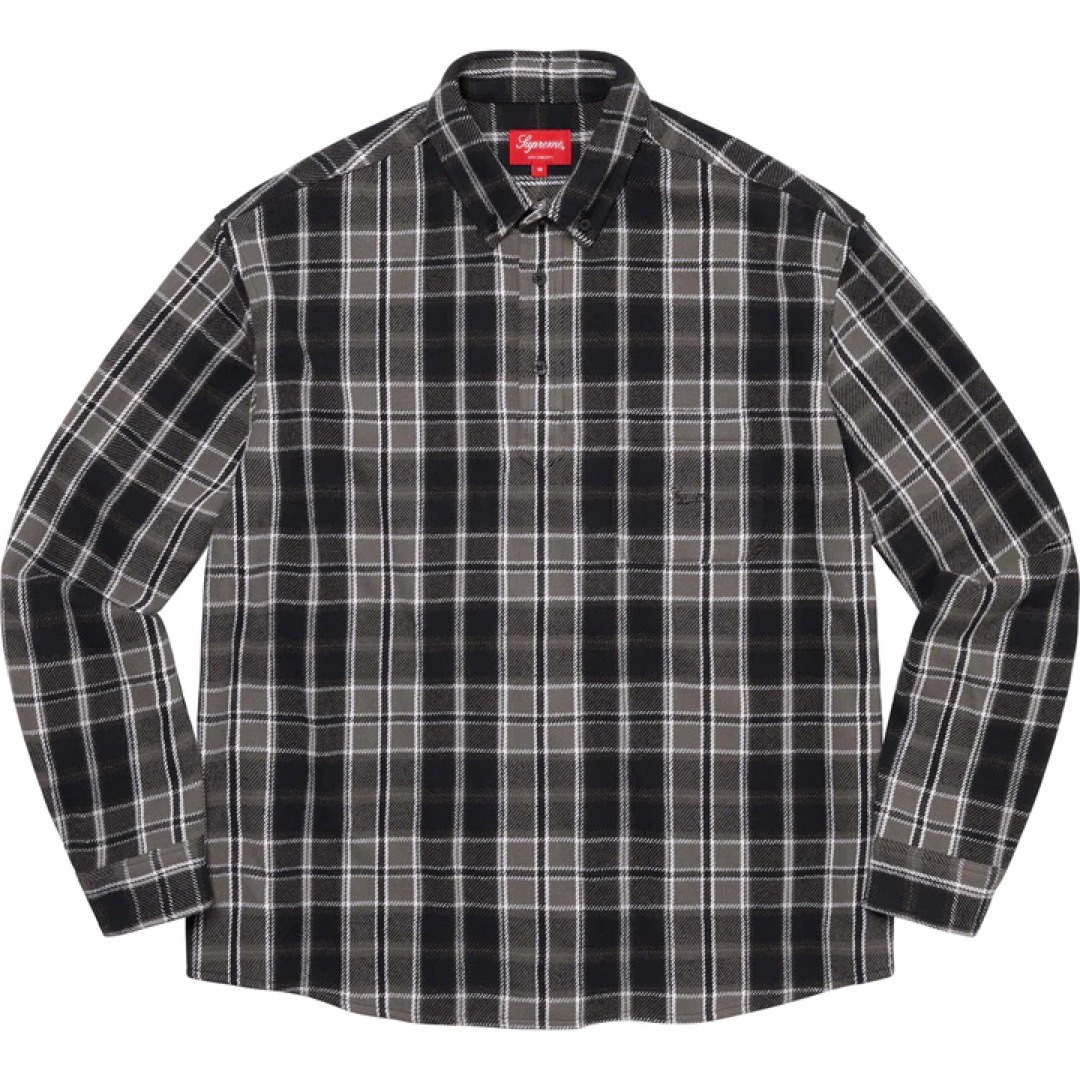 supreme Pullover Plaid Flannel Shirt 1