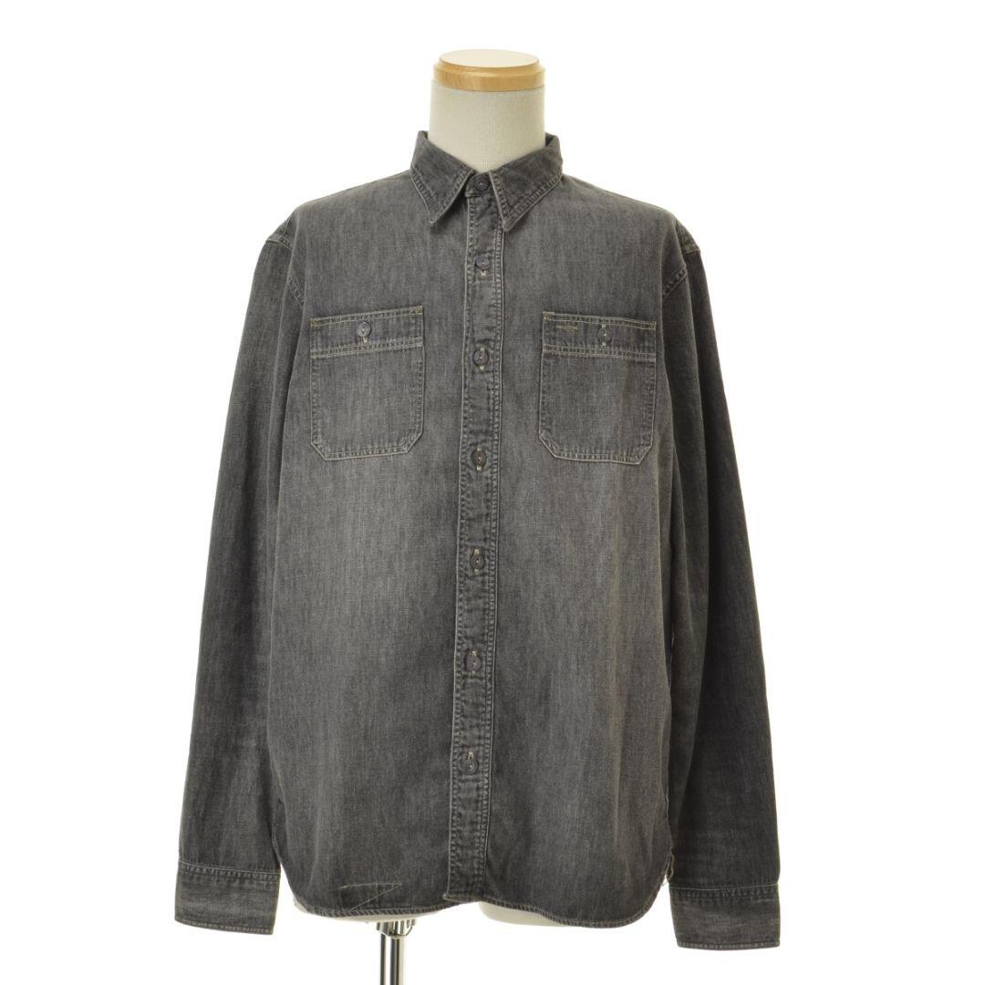 S【RRL】Black Denim Work Shirt ブラックデニムシャツ