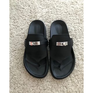 エルメス(HERMES)の専用◆美品◆ Hermes エルメス サンダル アンピール 黒 37.5(サンダル)