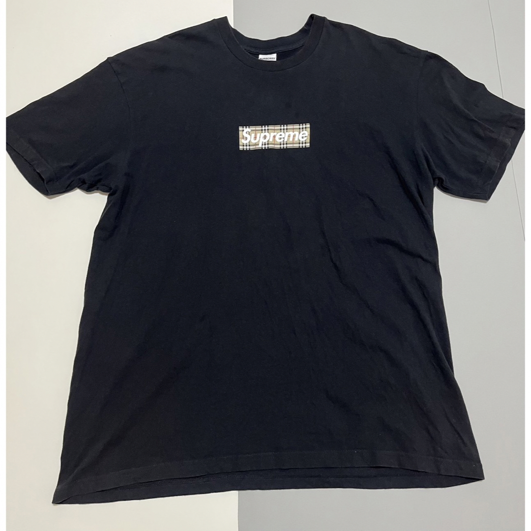 最終価格　supreme.Burberry BOXロゴTシャツ　XL | フリマアプリ ラクマ