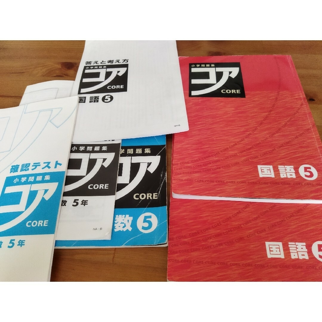 小学問題習　コア　国語　5年　　２冊　中受　教材 エンタメ/ホビーの本(語学/参考書)の商品写真