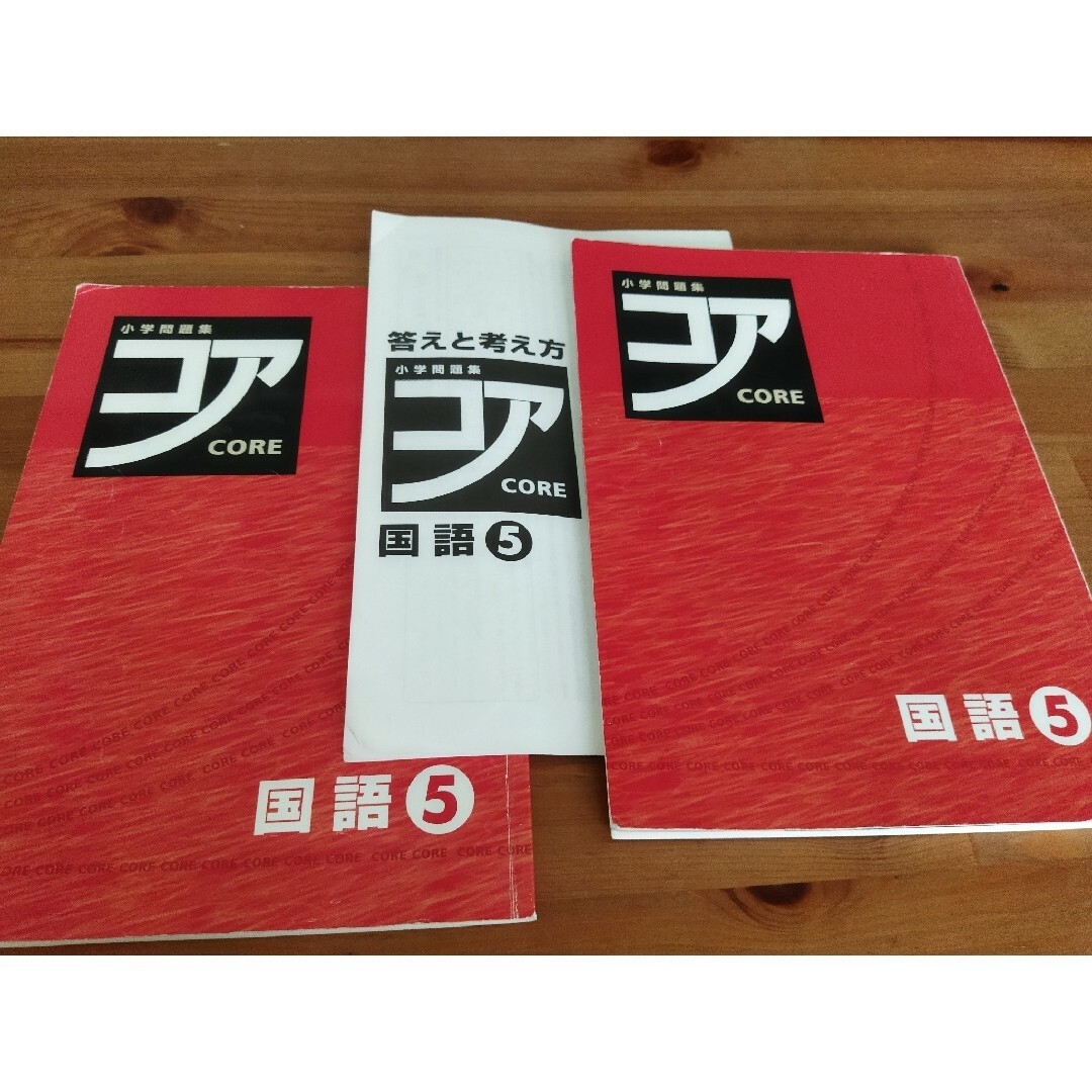 小学問題習　コア　国語　5年　　２冊　中受　教材 エンタメ/ホビーの本(語学/参考書)の商品写真