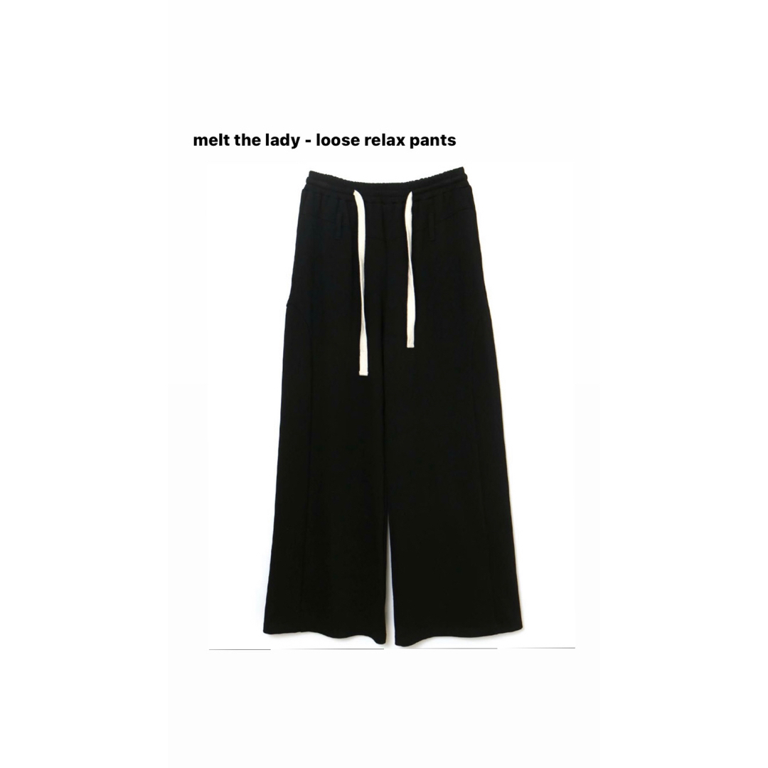 melt the lady - loose relax pants グレー