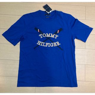 トミーヒルフィガー(TOMMY HILFIGER)のブルー トミーヒルフィガー Tシャツ 青 XL 綿 TOMMY HILFIGER(Tシャツ/カットソー(半袖/袖なし))