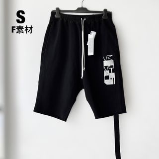 ダークシャドウ(DRKSHDW)の新品　RICK OWENS DRKSHDW  コットン　ロゴ　ショートパンツ　S(ショートパンツ)