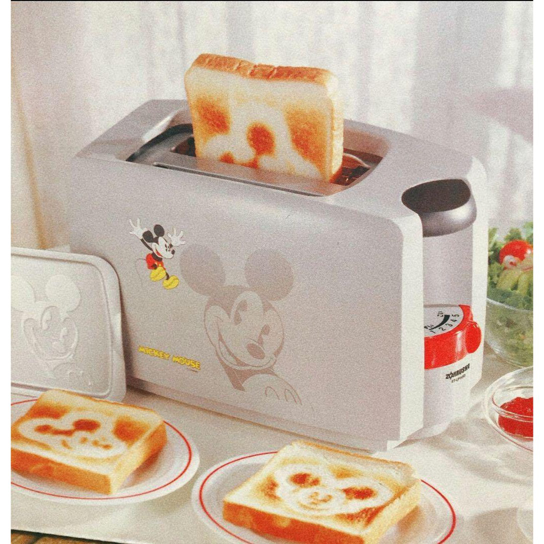 Disney ディズニー ポップアップ トースター 象印マホービン パン エンタメ/ホビーのおもちゃ/ぬいぐるみ(キャラクターグッズ)の商品写真