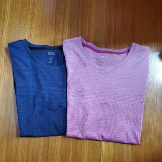 ユニクロ(UNIQLO)のユニクロ ドライEXクルーネックTシャツ 2枚(Tシャツ(半袖/袖なし))