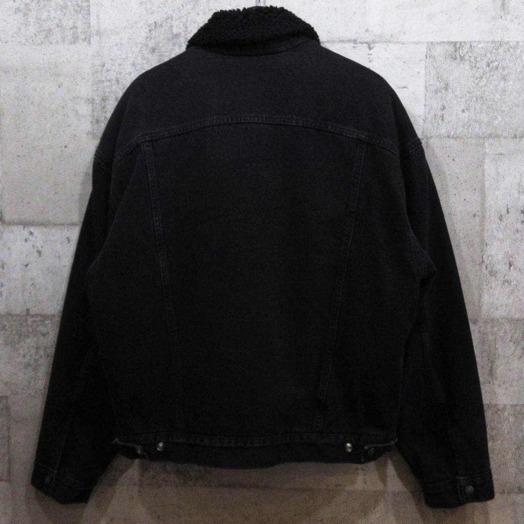 90s リーバイス ヴィンテージ ブラックボアデニムジャケット L 黒