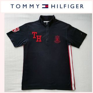 トミーヒルフィガー(TOMMY HILFIGER)の美品★TOMMY HILFIGERトミーヒルフィガー　ロゴ刺繍　ポロシャツ　レア(ポロシャツ)