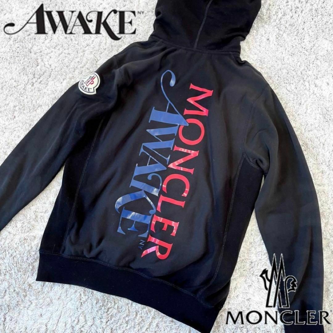 MONCLER AWAKE モンクレール コラボ リバースウィーブ ロゴパーカー