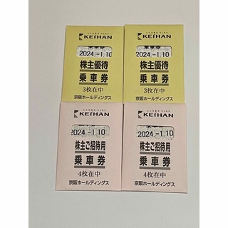 京阪電車　鉄道乗車券　14枚セット(鉄道乗車券)