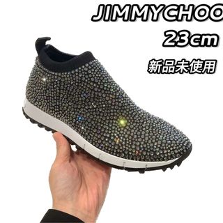 ジミーチュウ(JIMMY CHOO)の定価23万円新品ジミーチュウ　Norway クリスタル付き  ソックススニーカー(スニーカー)