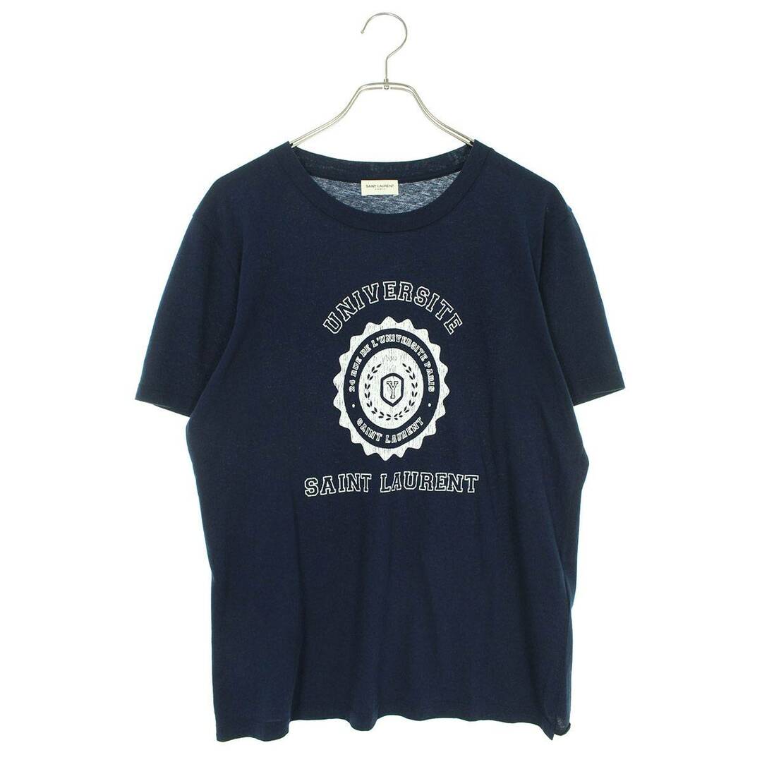 サンローランパリ  466895 YB1EH ユニバーシティプリントTシャツ メンズ XS