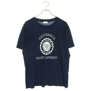 サンローラン(Saint Laurent)のサンローランパリ  466895 YB1EH ユニバーシティプリントTシャツ メンズ XS(Tシャツ/カットソー(半袖/袖なし))