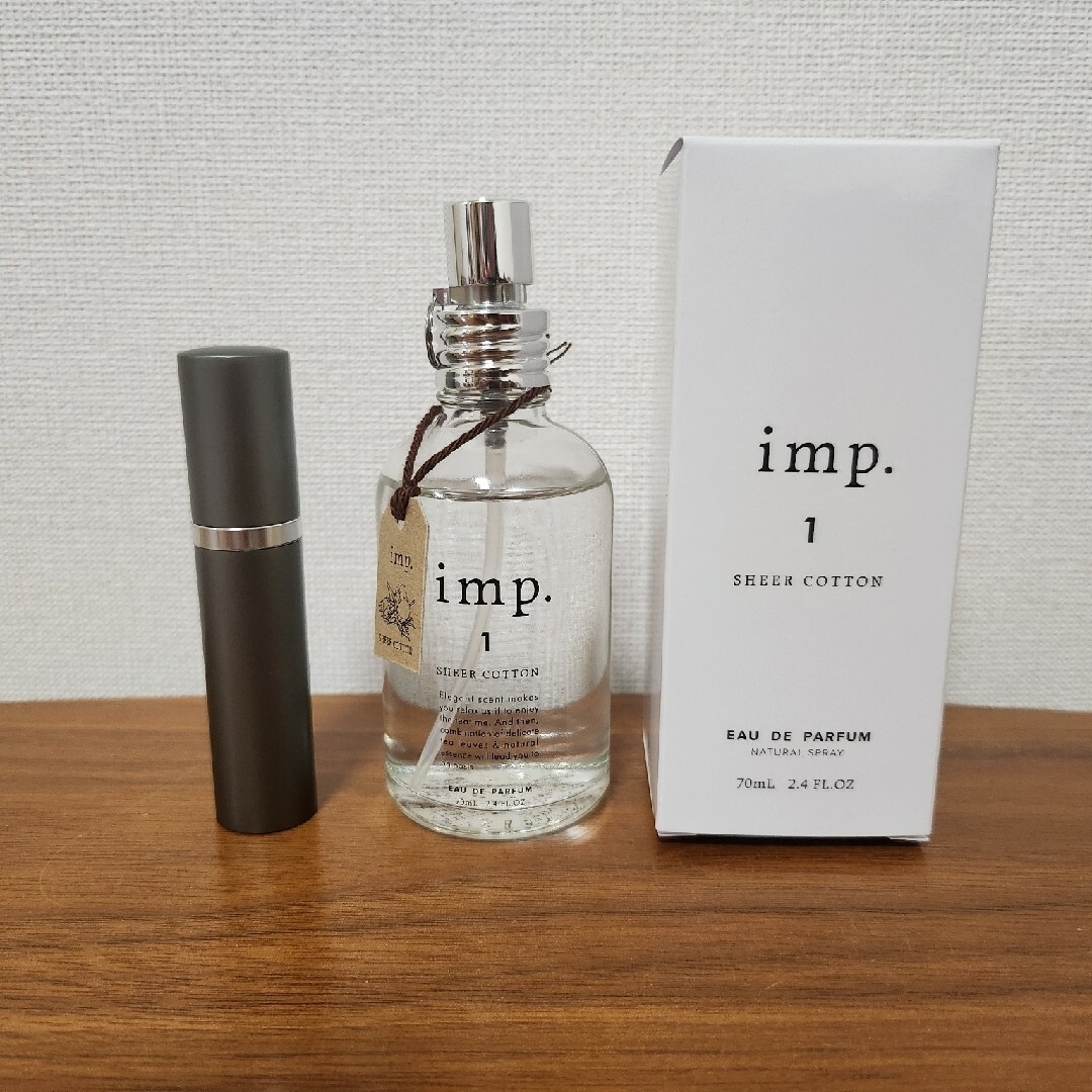 imp(インプ)のimp 1 シアーコットン オードパルファム 70ml コスメ/美容のリラクゼーション(アロマグッズ)の商品写真